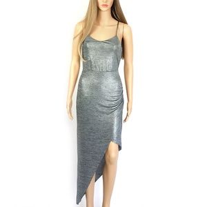 NWT BCBGeneration Gray Hi-Low Party Dress